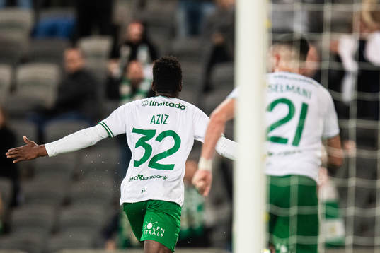 Hammarbys Aziz Mohammed Ouattara jublar