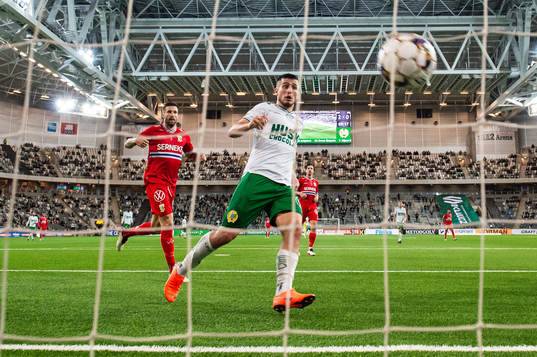 IFK Göteborgs Mattias Bjärsmyr och Hammarbys Astrit