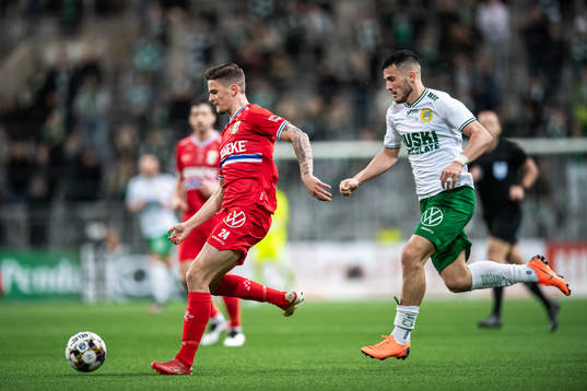 IFK Göteborgs Filip Ambroz och Hammarbys Astrit Selmani