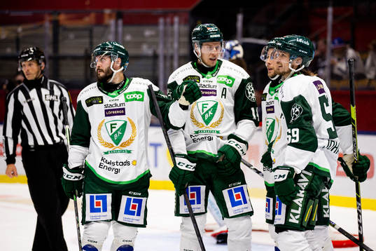 Färjestads Jesse Virtanen, Victor Ejdsell , Per Åslund