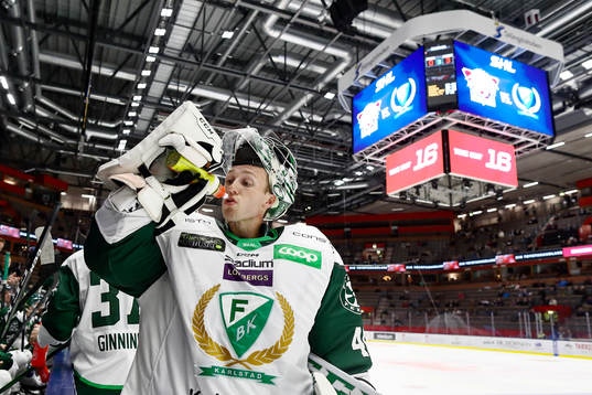 Färjestads målvakt Henrik Haukeland