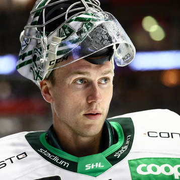 Färjestads målvakt Henrik Haukeland