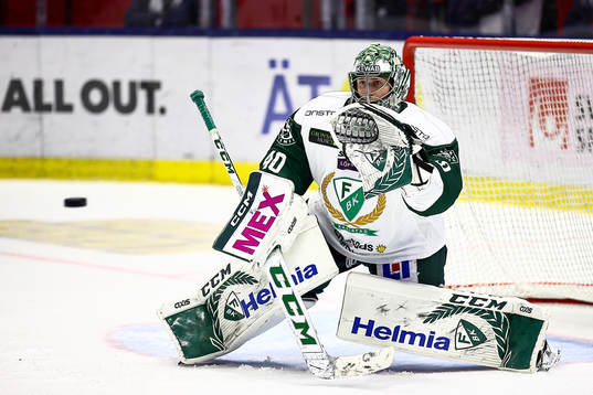 Färjestads målvakt Henrik Haukeland