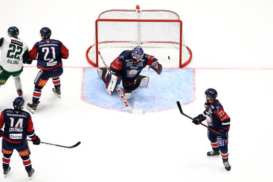 Mål 0-1 av Färjestads Jesse Virtanen förbi Linköpings