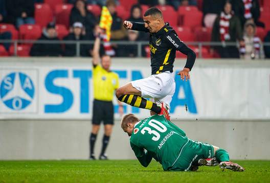 s Nabil Bahoui och Kalmars Tobias Andersson