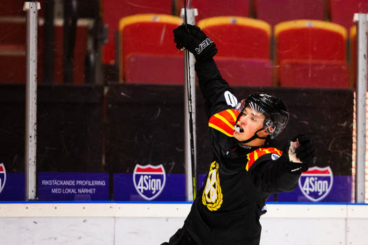 Brynäs Noel Gunler jublar