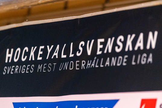 En skylt med texten Hockeyallsvenskan