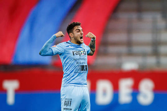 AFC Eskilstunas Marwan Baze jublar