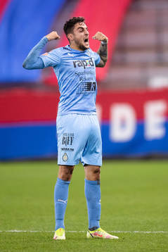 AFC Eskilstunas Marwan Baze jublar