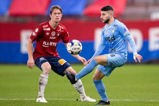 Örgrytes Anton Lans och AFC Eskilstunas André Alsanati