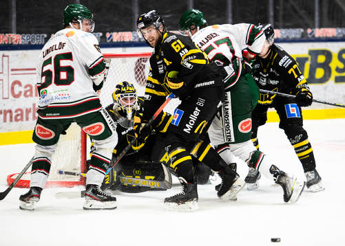 Västerås målvakt Johan Gustafsson och Västerås Daniel