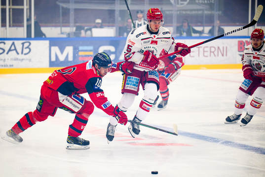Modos Filip Sveningsson och Västerviks Mattias Wigley