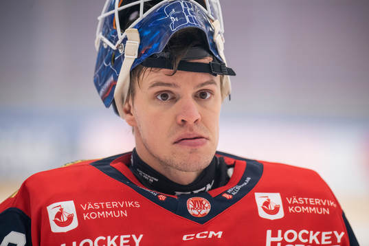 Västerviks målvakt Henrik Lundberg