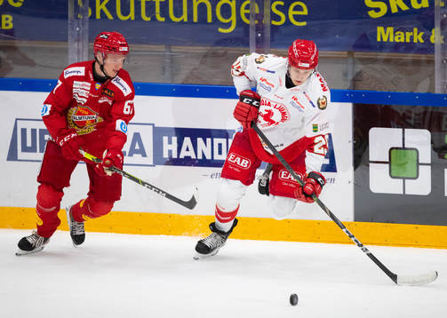 Almtunas Jesper Norbäck och Troja-Ljungbys Eric Engstrand