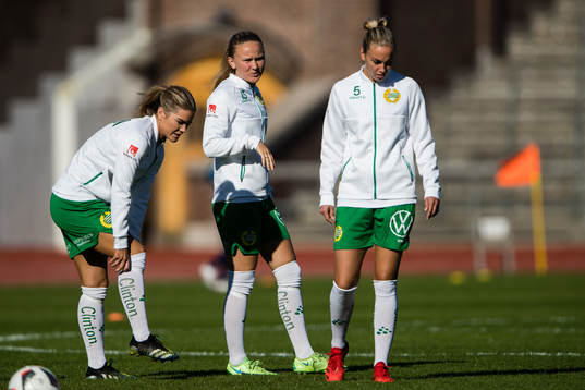 Hammarbys Hanna Folkesson, Matilda Vinberg och Petronella
