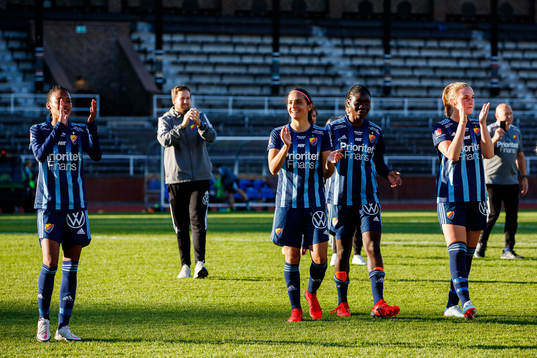 Djurgårdens Daniela Zamora jublar