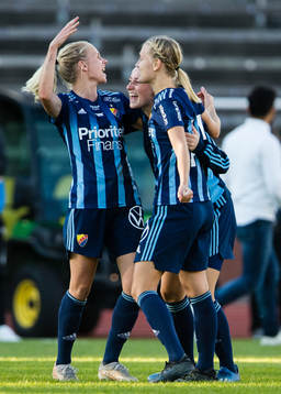 Djurgårdens spelare jublar