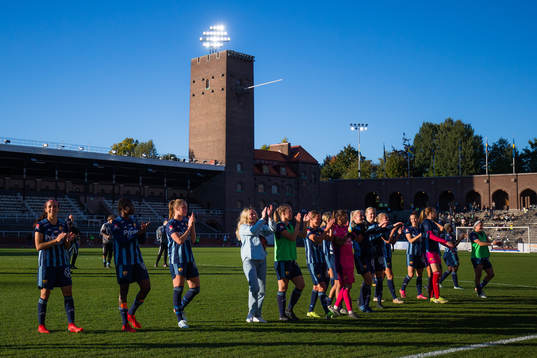 Djurgårdens spelare jublar