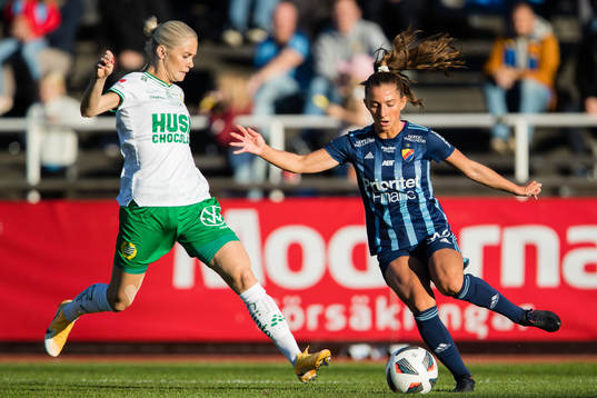 Hammarbys Alice Carlsson och Djurgårdens Tilde Lindwall