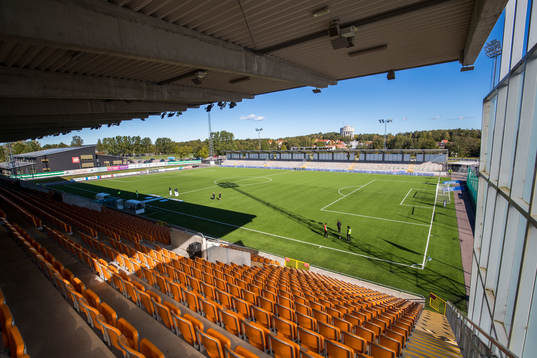 Iver Arena fotbollsmatchen i Superettan mellan Västerås