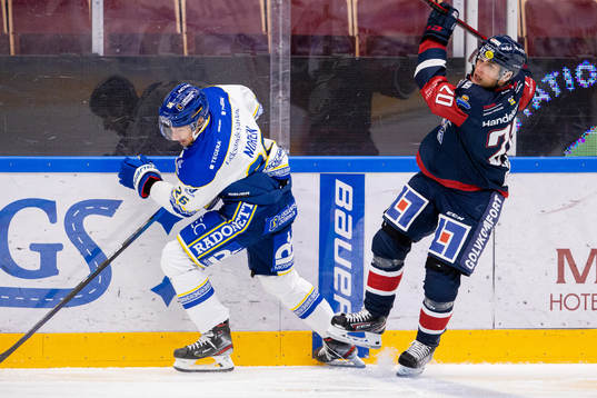 Leksands Patrik Norén och Linköpings Nikola Pasic