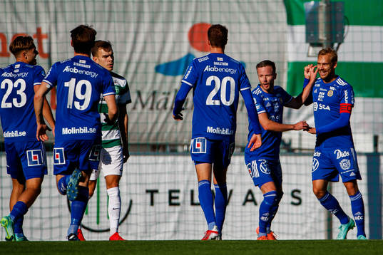 Sundsvalls spelare jublar