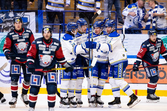 Leksands Justin Kloos, Emil Heineman och Patrik Zackrisson