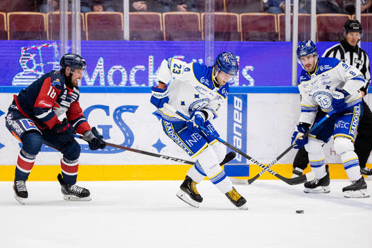 Linköpings Alexander Johansson och Leksands Mikael Ruohomaa