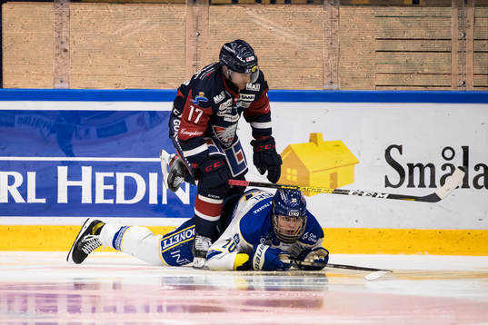 Linköpings Brian Gibbons och Leksands Lian Bichsel