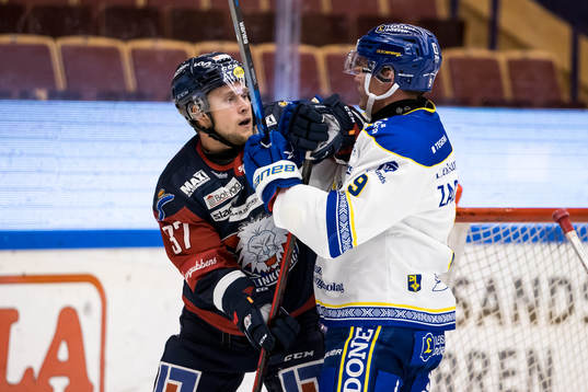 Linköpings Jesper Pettersson och Leksands Patrik Zackrisson