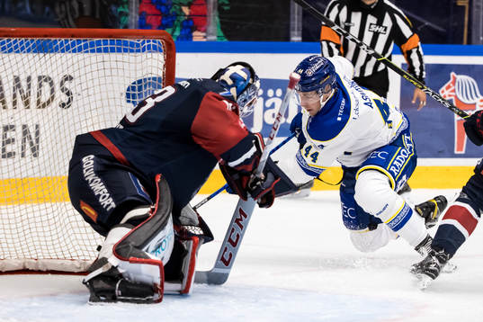Leksands Carter Ashton och Linköpings målvakt Marcus