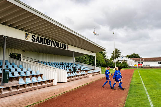 Interiör vy över Sandbyvallen