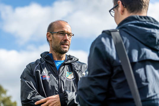 Södra Sandbys tränare Otto Persson