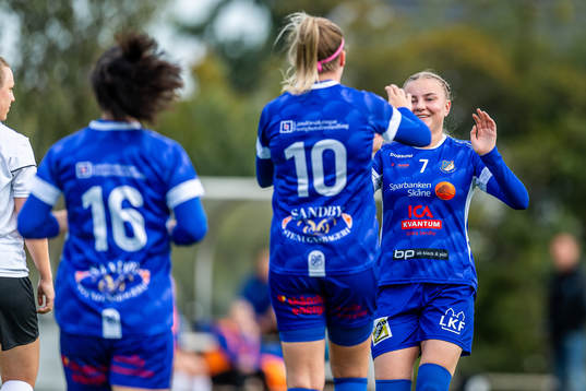 Södra Sandbys Sally Ebba Gertrud Fischer jublar med