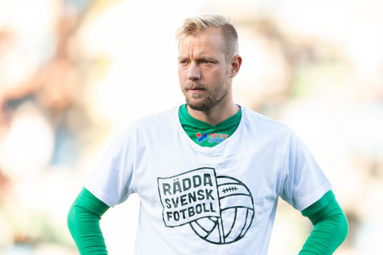 Jönköpings Sebastian Crona vid lineup innan