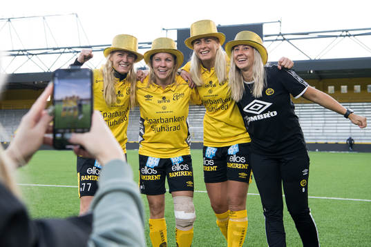 Elfsborgs Sara Jardving, Linda Westberg Carlsson, Ellen