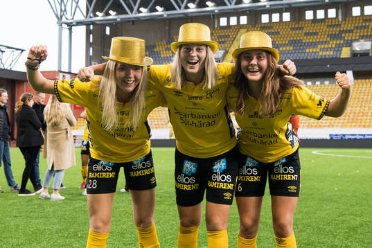 Elfsborgs Maja Wrångemyr, Sara Isaksson och Olivia Gurtata