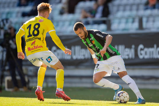 Falkenbergs Linus Borgström och GAIS Malkolm Moenza