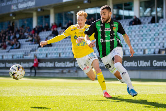 Falkenbergs Linus Borgström och GAIS Malkolm Moenza