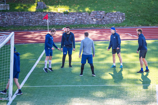 Oskarshamns målvakt Joe Cannata och Robin Norell samt
