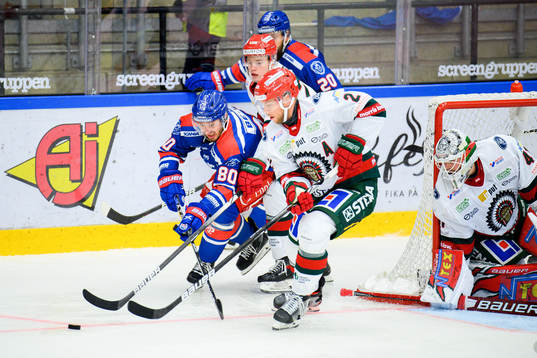 Oskarshamns Tomas Zohorna och Frölundas Christian Folin