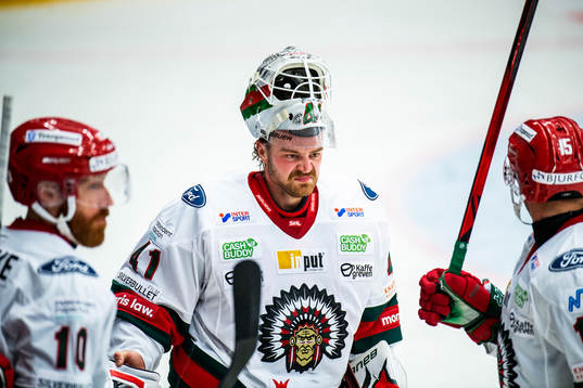 Frölundas målvakt Niklas Rubin