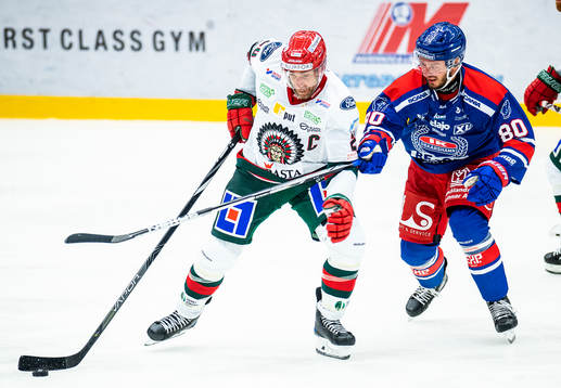 Frölundas Joel Lundqvist och Oskarshamns Tomas Zohorna