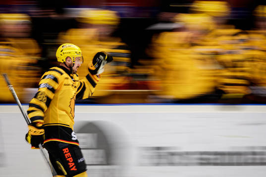 Skellefteås Jayce Hawryluk jublar