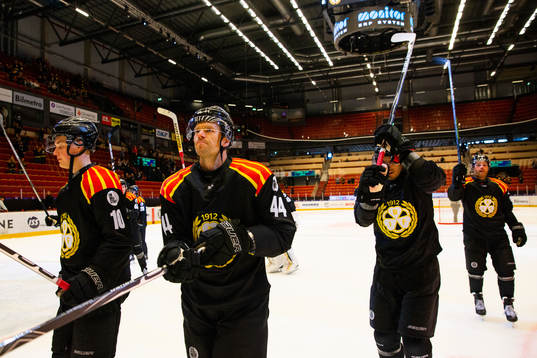 Brynäs spelare jublar