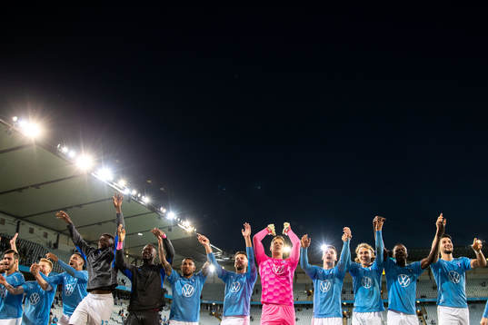 Malmö FFs spelare jublar