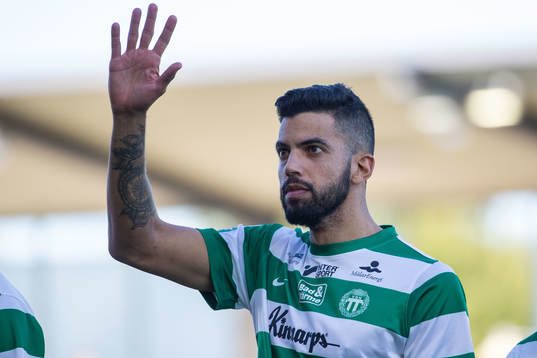 Västerås Pedro Ribeiro innan otbollsmatchen i Superettan