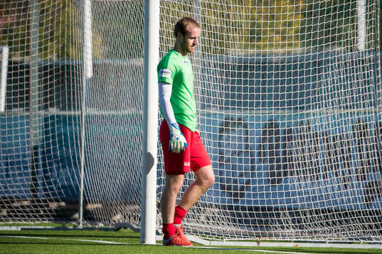 Västerås Daniel Svensson innan fotbollsmatchen i