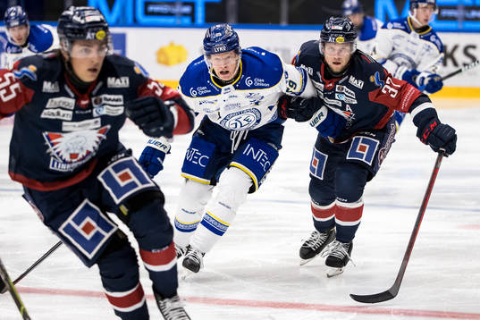 Leksands Emil Heineman och Linköpings Jesper Pettersson