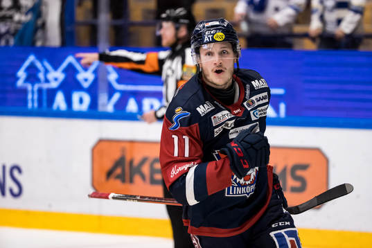 Linköpings Henrik Törnqvist jublar